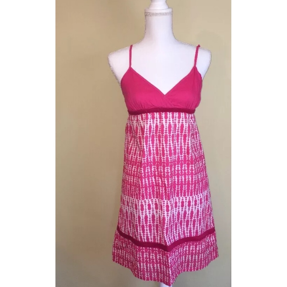 Aeropostale Pink Patterned Sundress Size S